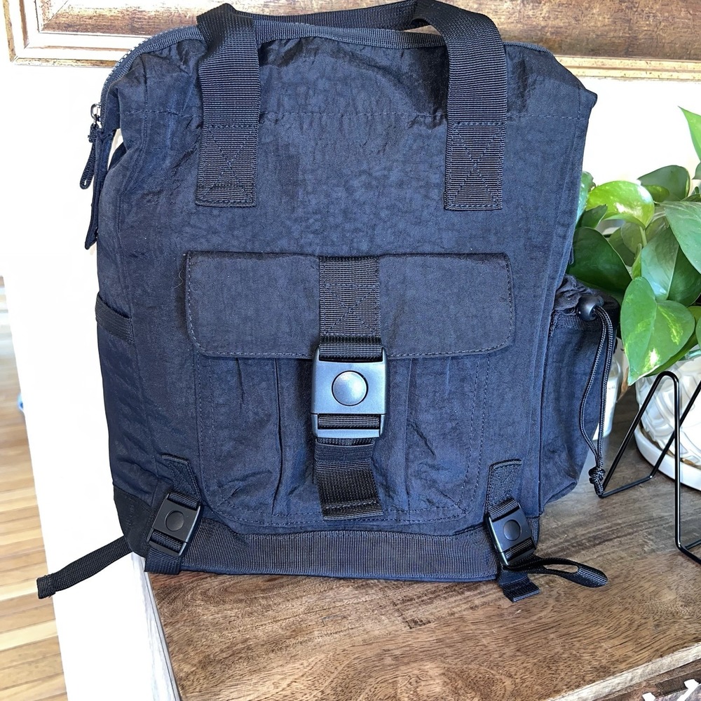 Tommy Bahama‎ Convertible Black Backpack Laptop Bag Multiple Pocket Padded